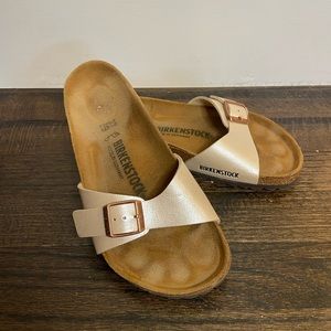 Birkenstock Madrid size 37 Pearl White